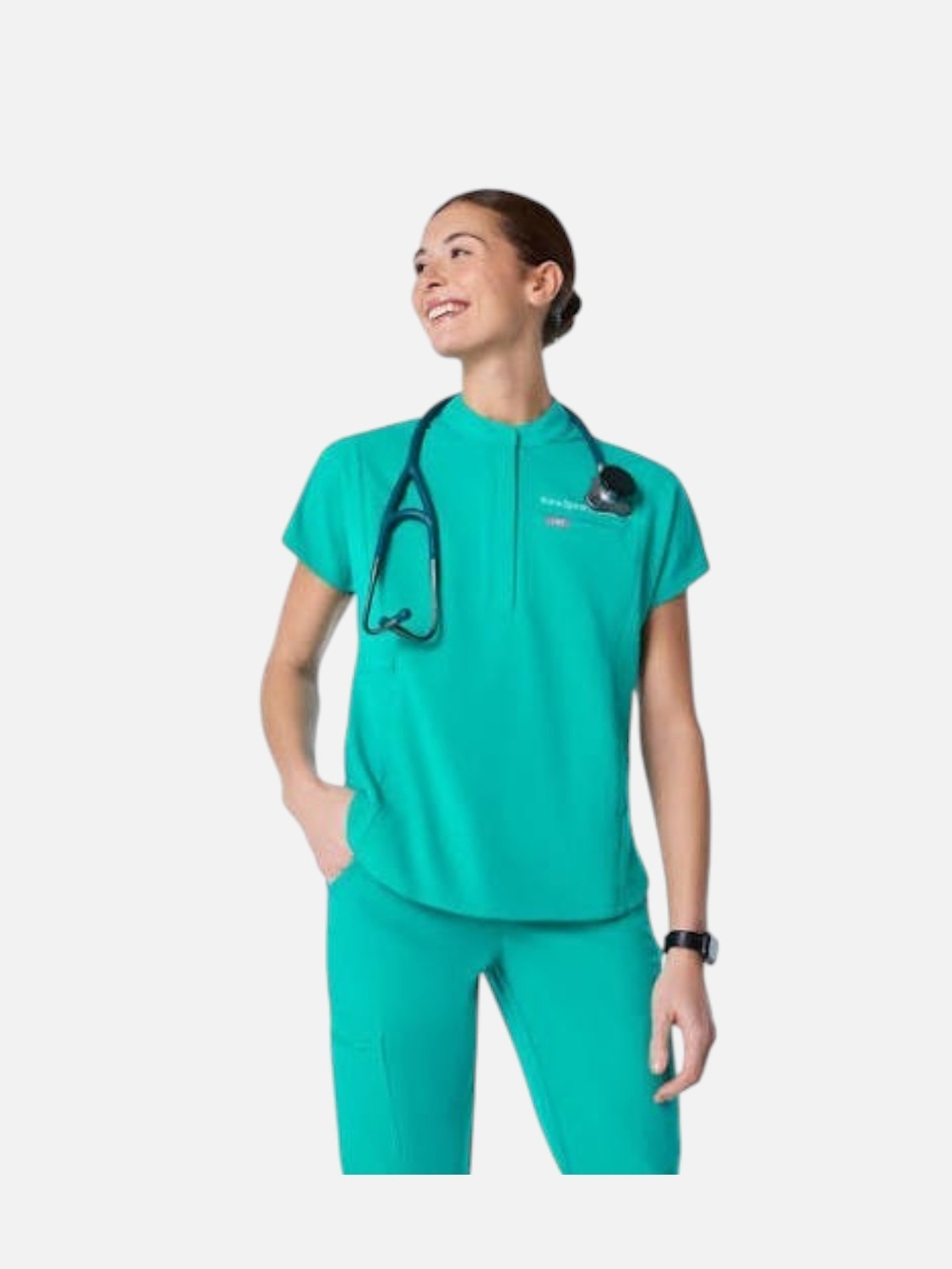 Figs Lagoon Montex Relaxed Scrub Top